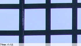 Corner image, f/11