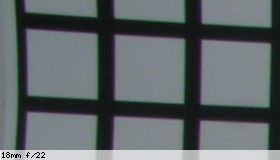 Corner image, f/22