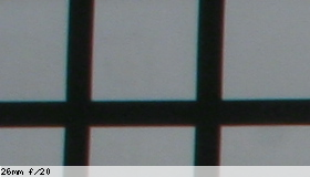 Corner image, f/20