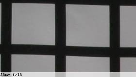 Corner image, f/16