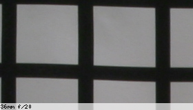 Corner image, f/20
